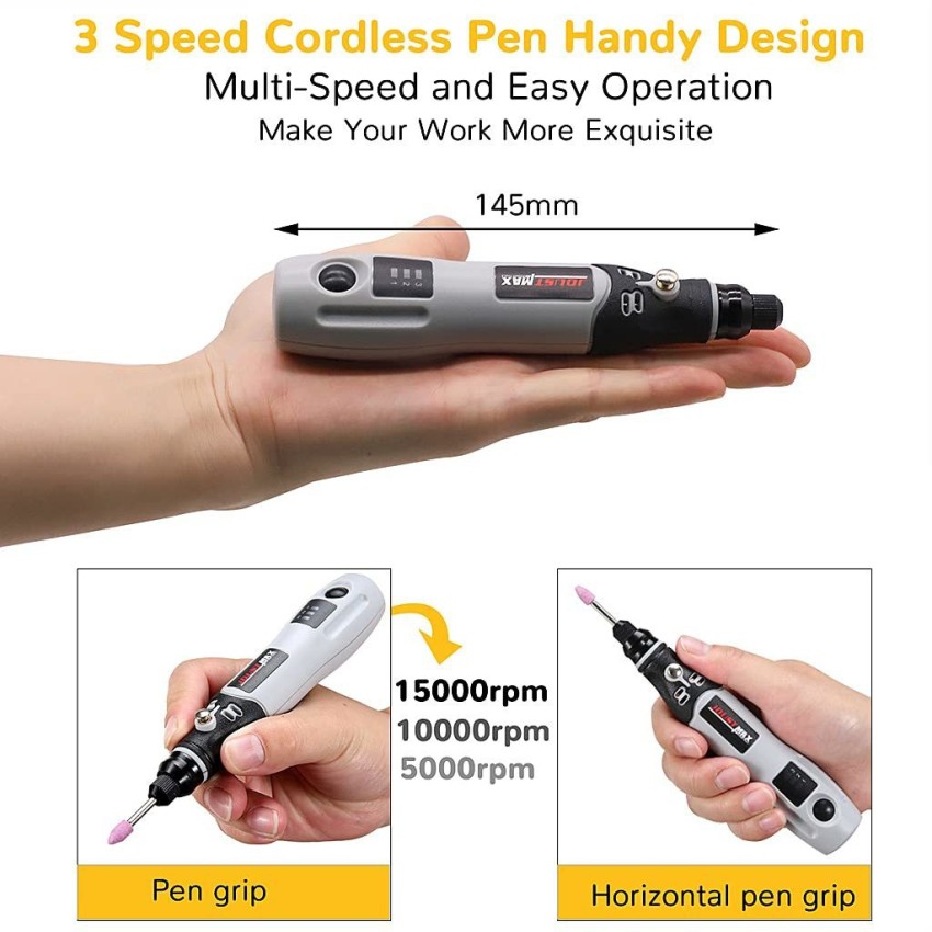 Micro Mini Hand Drill w/3 Bits Small Electric Drill Tool Set Portable USB  Power
