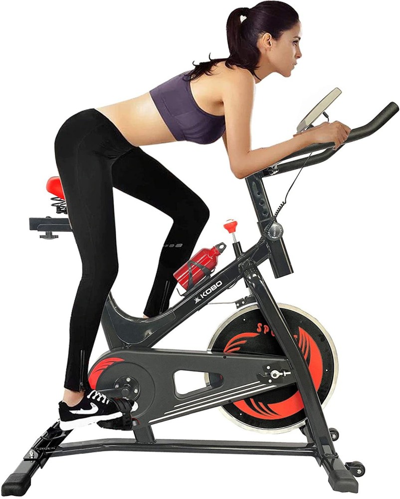 KOBO Spin Bike with 8 Kg Fly Wheel for Home Gym Fitness (IMPORTED