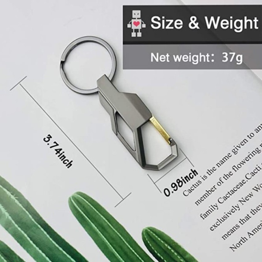 Keychain hook metal buckle outdoor carabiner mountaineering car ring new  tool keychain double G1A8 