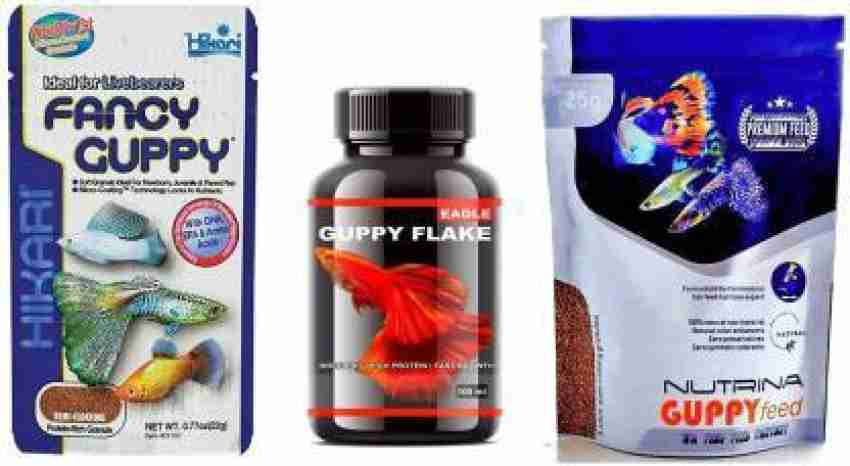 EAGLE Best Guppy Fish Food Collection Hikari Fancy Guppy Eagle