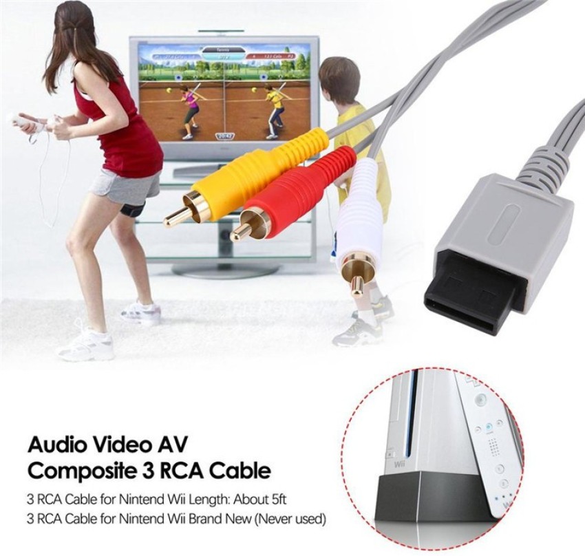 Nintendo Wii to HDMI Converter Adapter Audio Video Cable rca Lead - *NEW  MODEL*