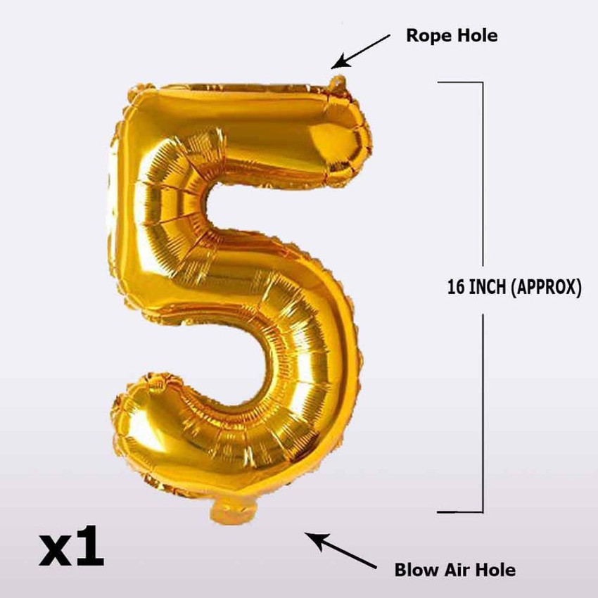 Number shaped helium deals balloons