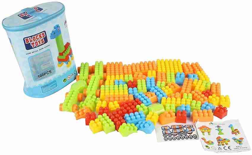 JINKRYMEN Building Blocks For Kids 100 Pieces Bag Packing