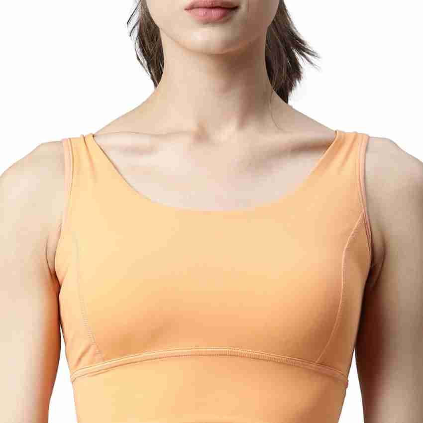 Long Line Sports Bra  Scoop Neck Long Line High Impact Dry Fit Sports –  Enamor