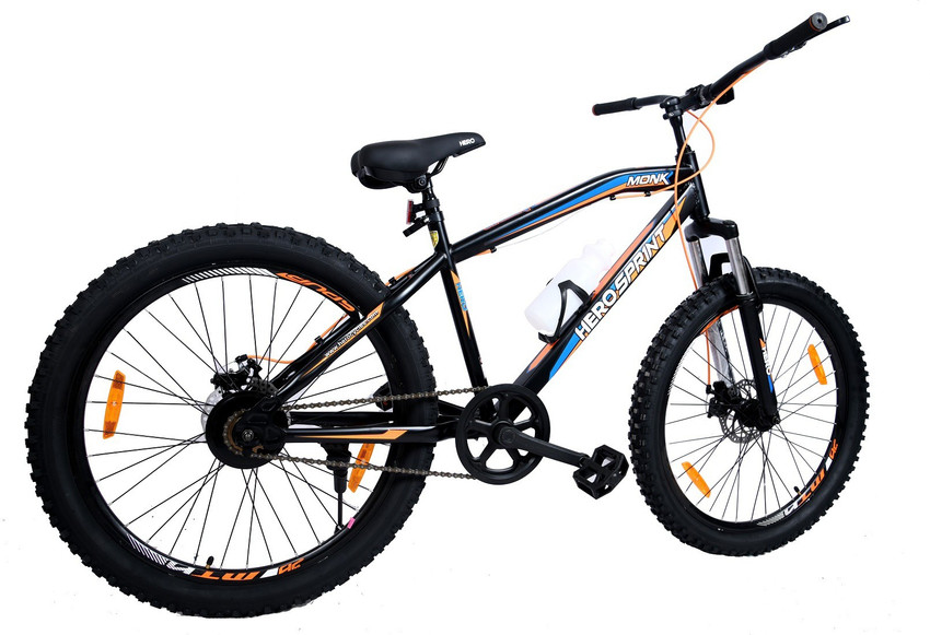 HERO Sprint Monk Front Suspension Dual Disc Semi Fat Bike 26 T Fat