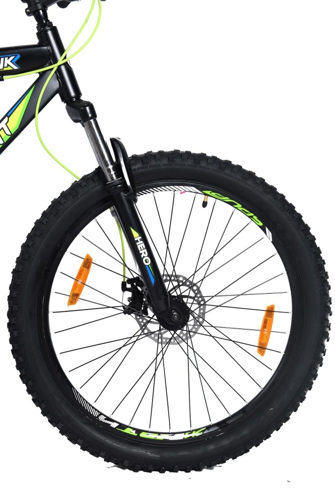 HERO Sprint Monk Front Suspension Dual Disc Semi Fat Bike 26 T Fat