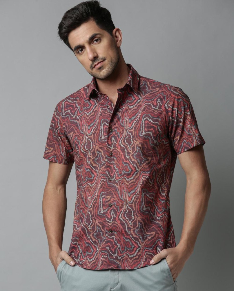 Cotton Blend Printed Shirt