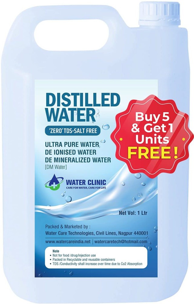 Water Care Ultra Pure Distilled Water-Di Ionised Water For Battery