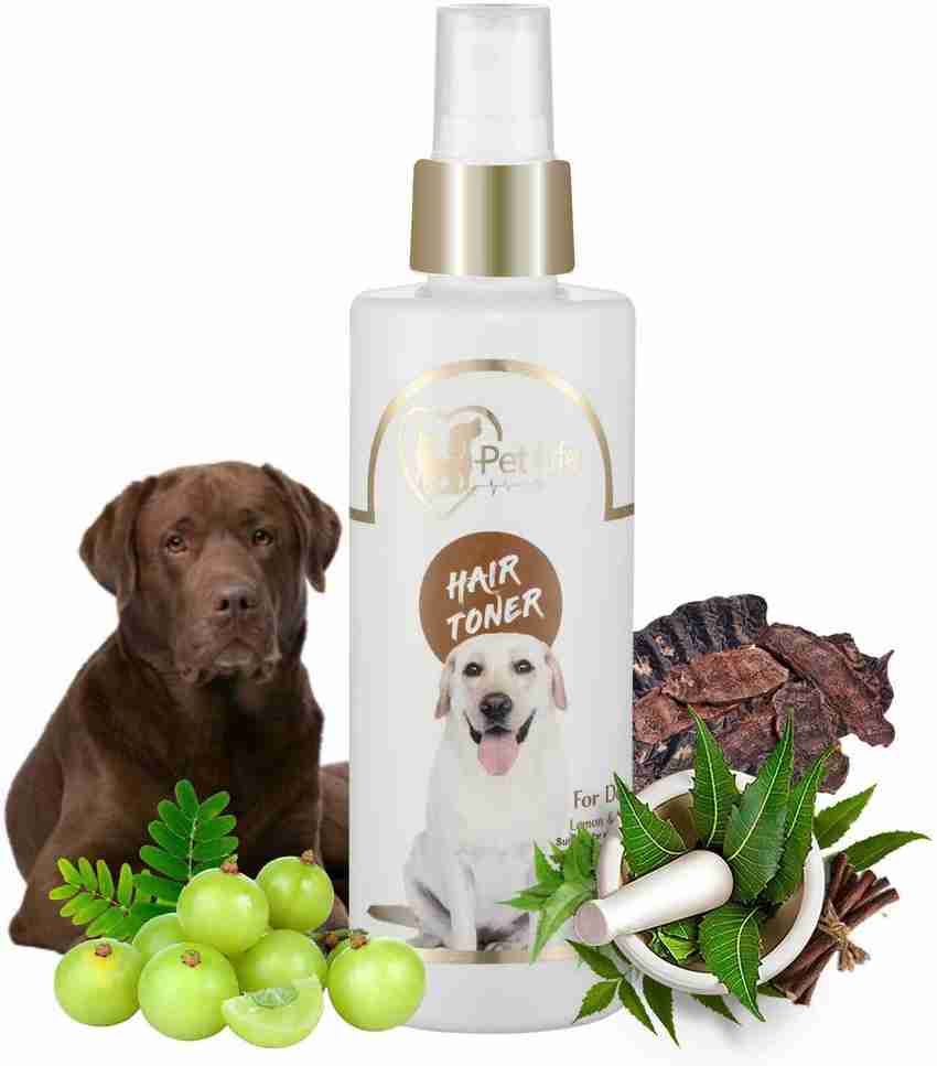 Pet Life Pure Organic Dog Hair Toner Spray For Reduce Hair Fall
