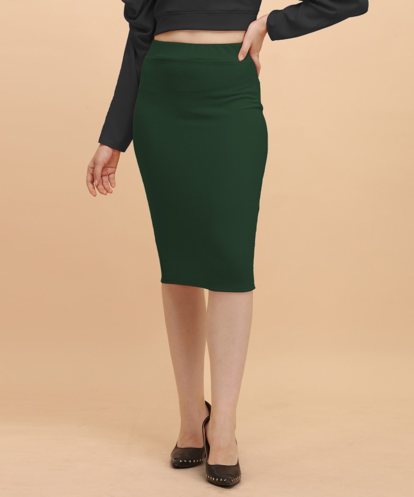 Olive green skirts outlet xl