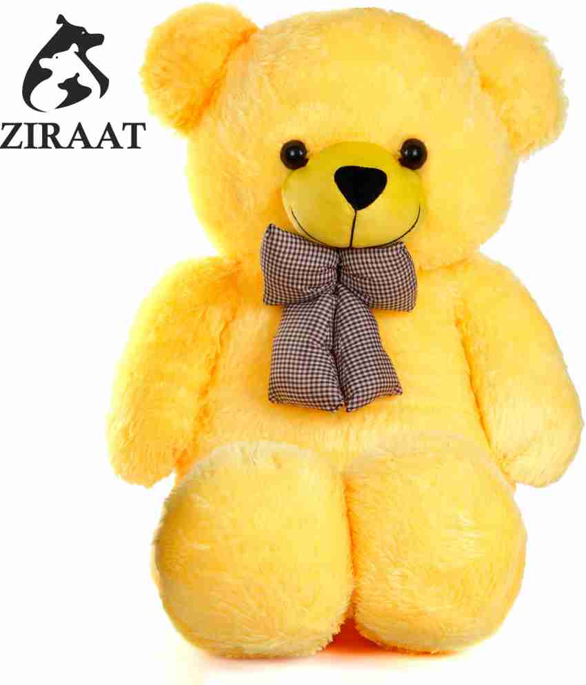 Yellow and sales white teddy bear