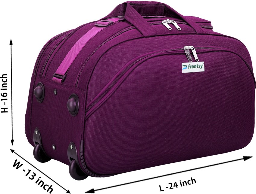 Frontsy Trolley bags Travel Bags, Tourist Bags Suitcase, Luggage Bage  Expandable Cabin & Check-in Set 2 Wheels - 24 inch blue - Price in India