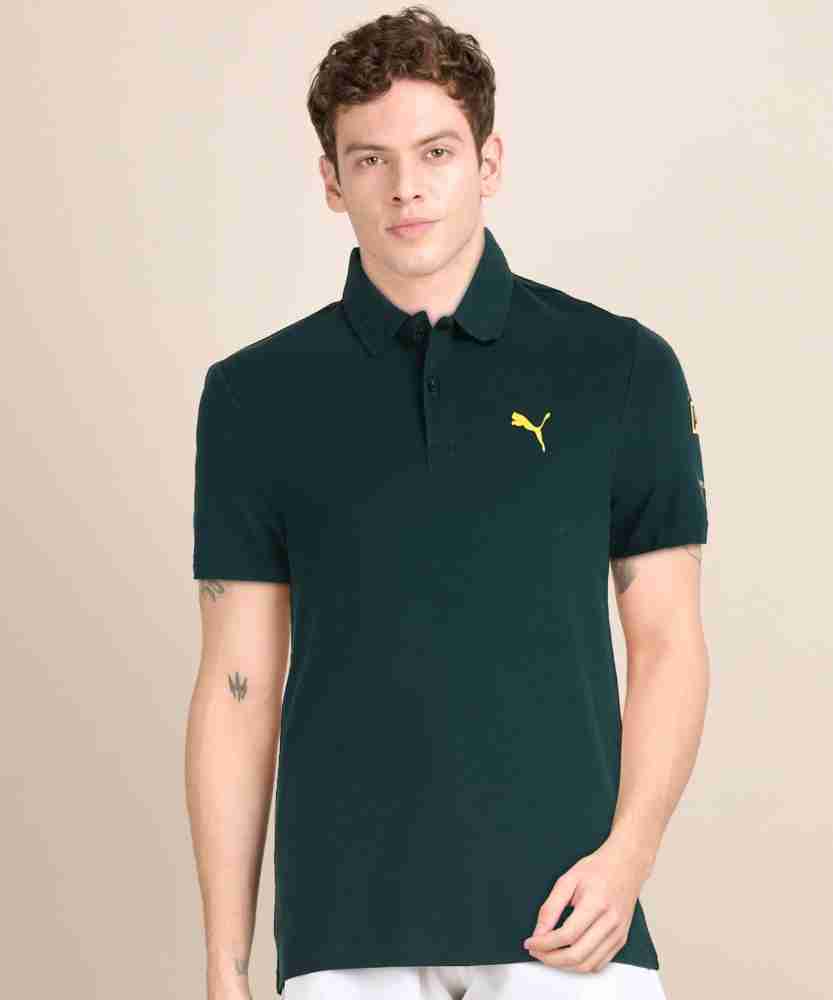 Puma green 2024 polo shirt