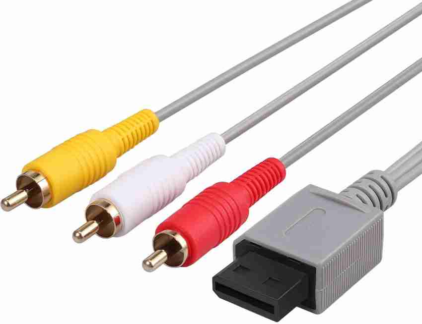AV Cable for Wii Wii U, Composite Audio Video TV Connector Cable Cord for  Nintendo Wii U/Wii