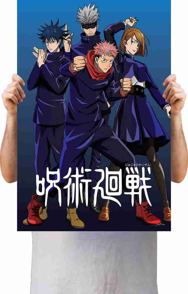 Jujutsu Kaisen Anime 3D Anime Poster Gojo, Itadori, Megumi, Nobara 