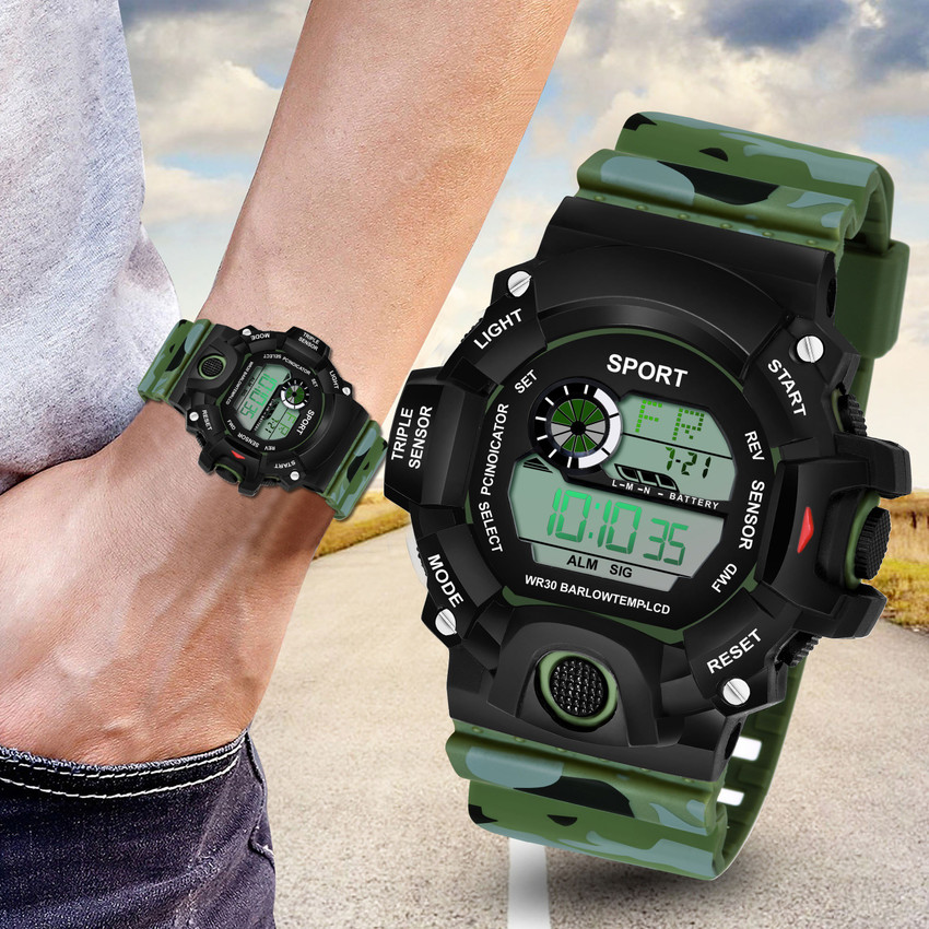 Marclex Gshcok Army Digital Green Digital Watch for Men Women