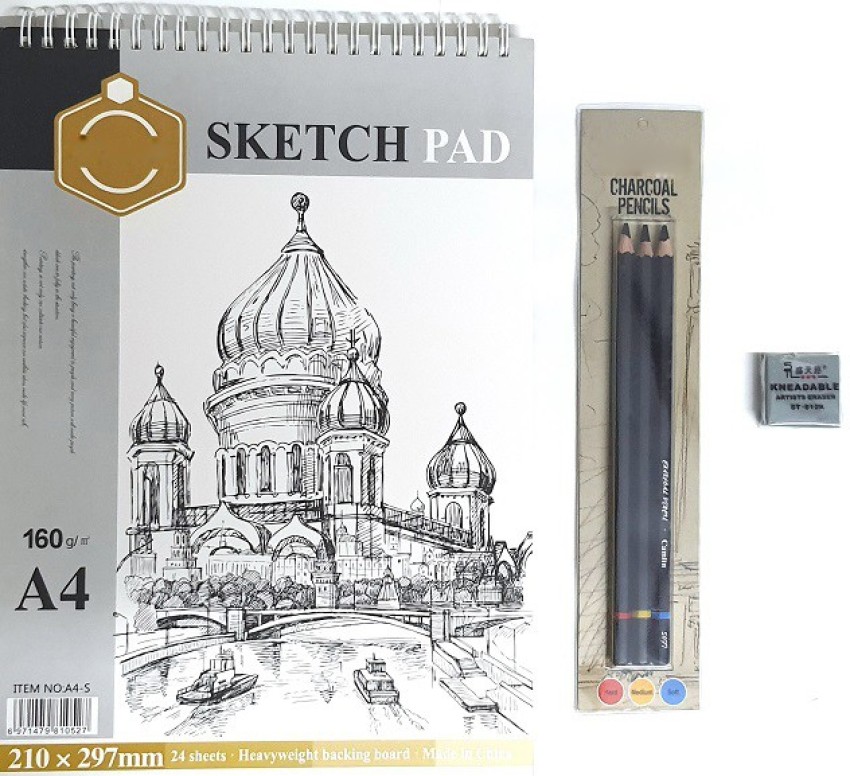 XL Drawing Set  Sketching Graphite and Charcoal Pencils Includes 10   Norberg and Linden