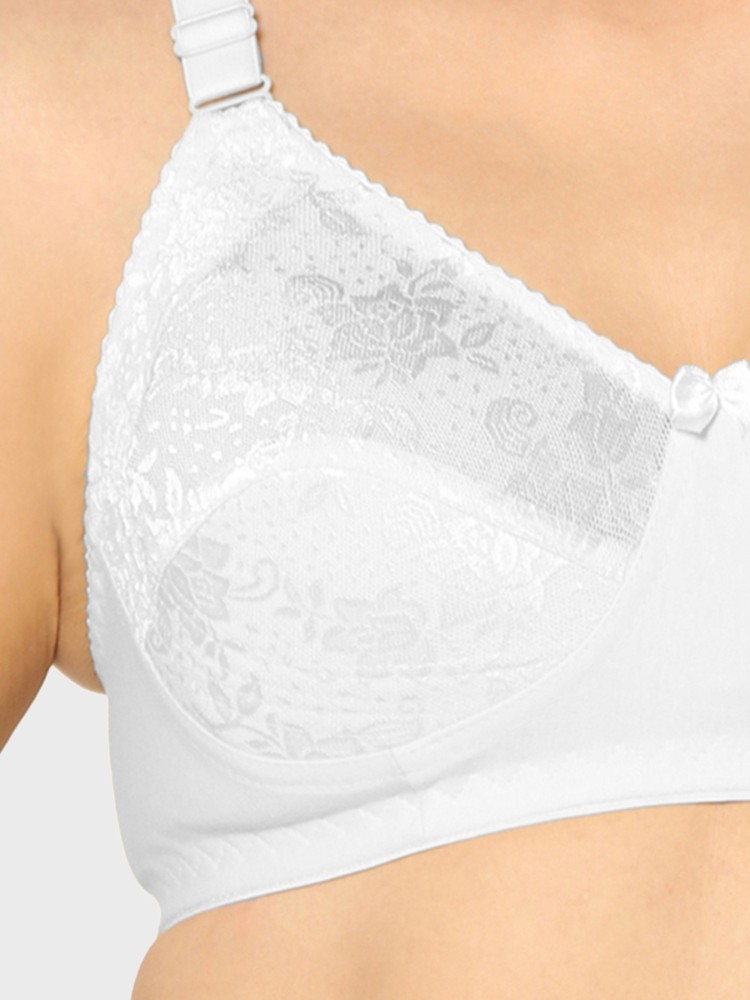 2 Pack of Non Wired Bras in White Cross Your Heart 165