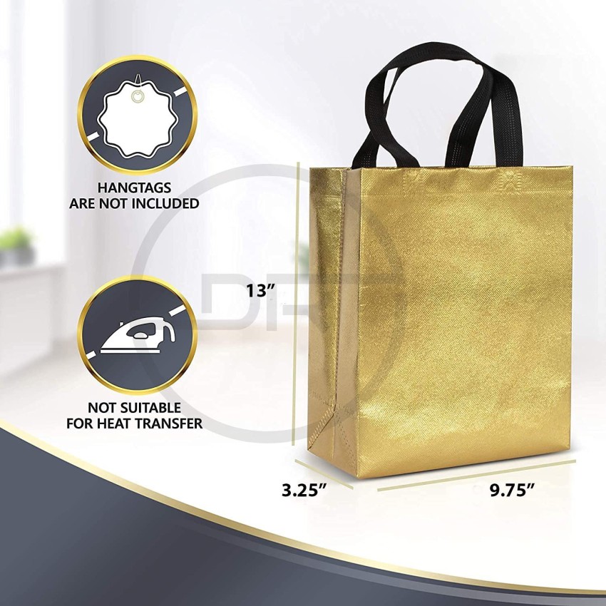 PATIKIL Reusable Gift Bags Horizontal Style Non-Woven Grocery Tote Bag for  Travel Storage