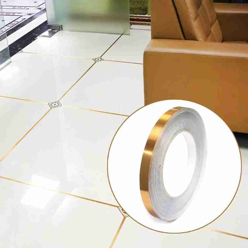 Royalkart Waterproof Gap Sealing Golden Decoration Tape For Home Floor  Tiles, Wall Decor, Waterproof Tiles For Floor 50 m Single Sided Tape Price  in India - Buy Royalkart Waterproof Gap Sealing Golden