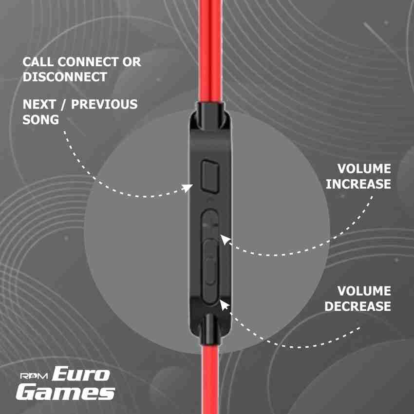 RPM Euro Games Gaming Earphones Headphones For Mobile Phone PS4