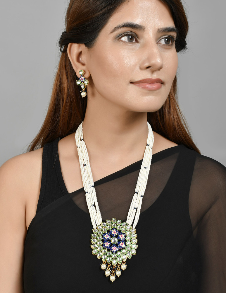 STTYO Alloy Blue Jewellery Set Price in India Buy STTYO Alloy