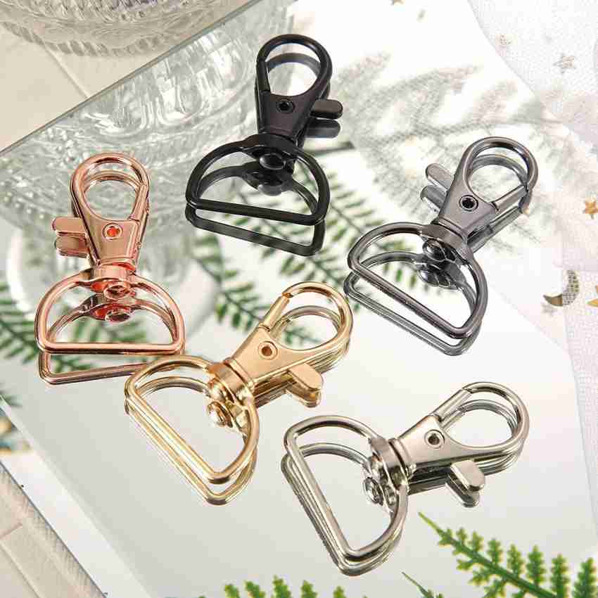 DIY Crafts Lanyard Snap Hooks with Key Rings, Metal Lanyard Keychain Hooks  Key Chain Clip Hooks Lobster Claw Clasps for Keychain Jewelry Swivel Snap  Hooks Set Key Chain Price in India 