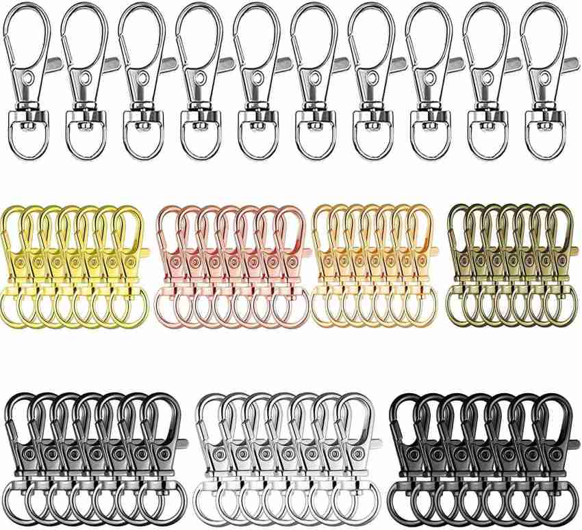DIY Crafts 1 inch Round Swivel Snap Hooks and Round Rings, Metal Swivel  Lanyard Snap Round Hook, Slide Buckle for Bags, Wallets, Luggage Supplies (1  inch) (1 Pc D Ring, Rose Gold)