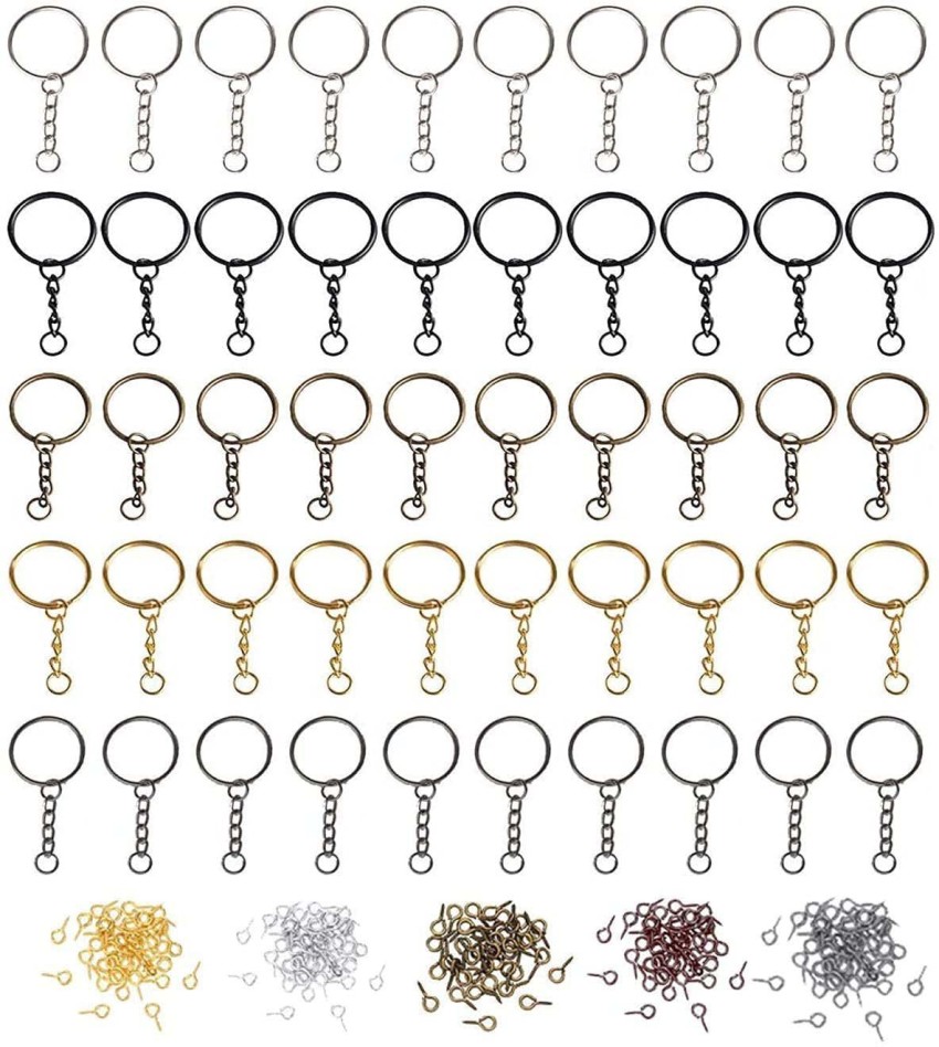 Metal 30 mm Flat Keychain Ring with jump ring at Rs 1.73/piece in Delhi