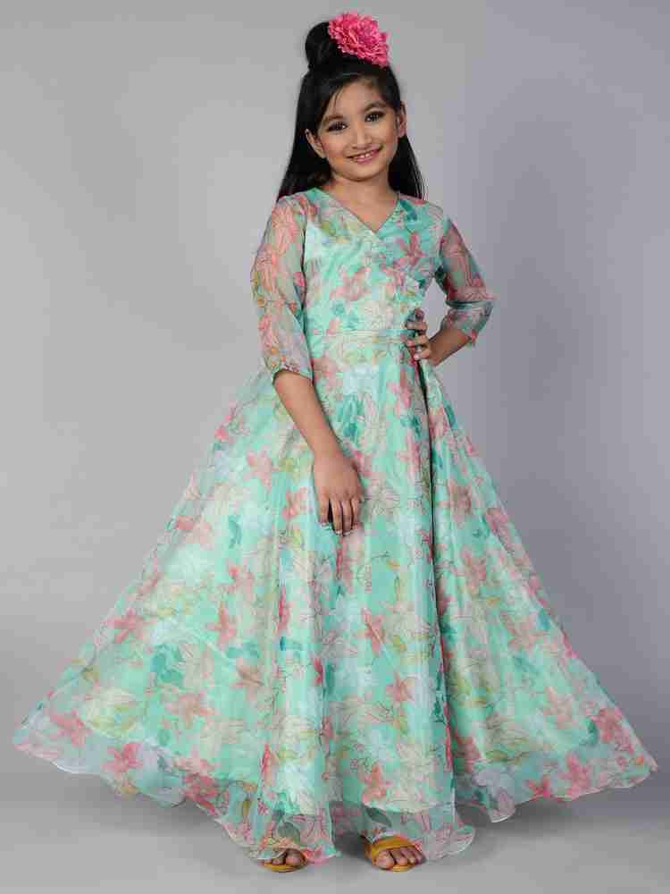 girls floor length dress