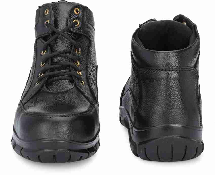 Mens black steel toe shoes online