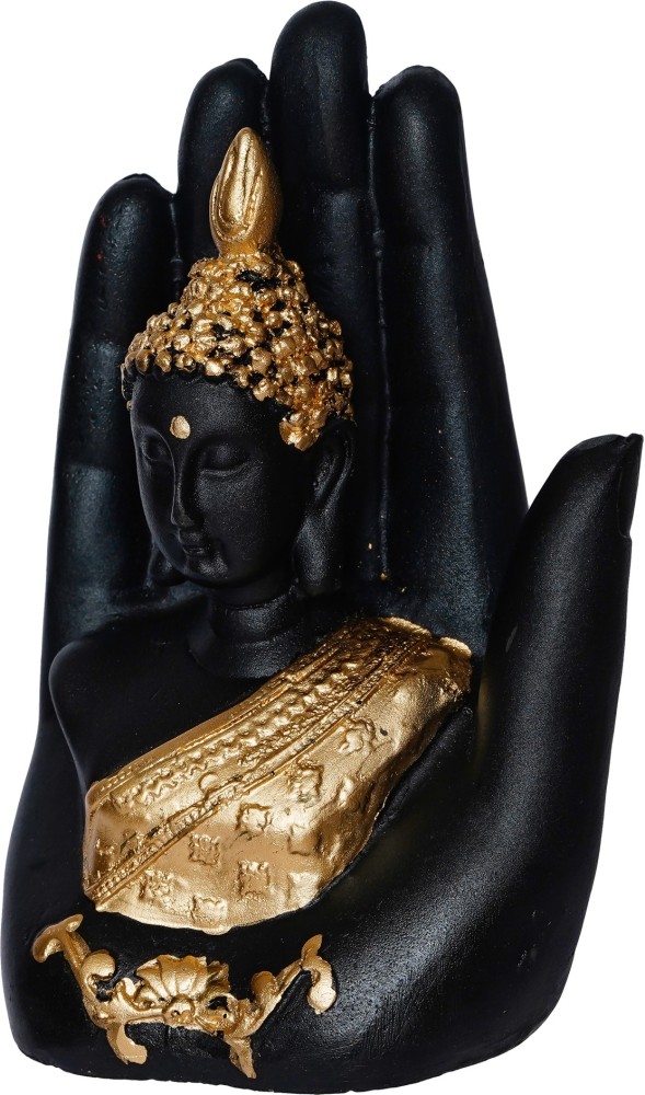 Royalbox Golden Handcrafted buddha Palm Buddha for home decor