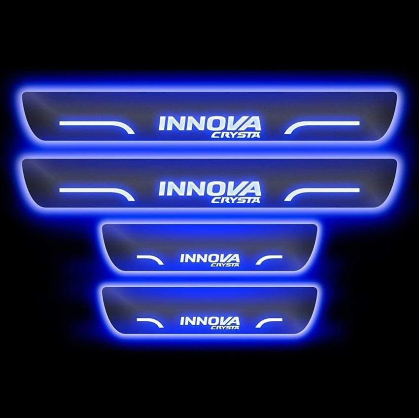 RohanEshop Toyota Innova Crysta car door foot step led sill plate