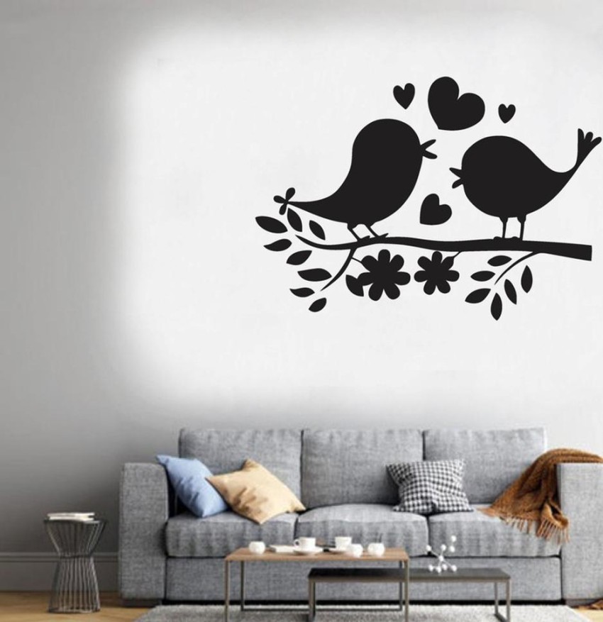 Panoramic Sketch Black and White Minimalist Abstract Trees Bird Wallpaper  3D Mural Waterproof Material Mural Childrens Room Living Room for Bedroom  Walls Wallpaper984W x689 H  Amazonin Home Improvement