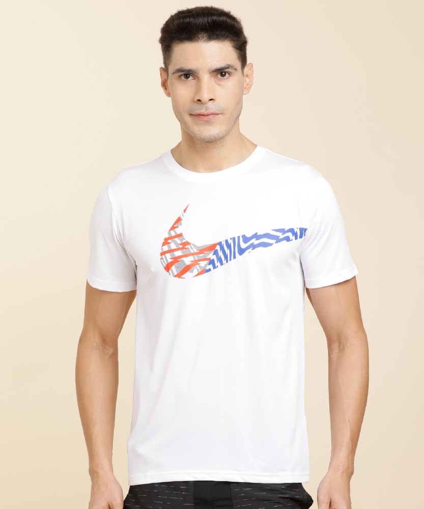 Nike dri fit white cheap t shirt