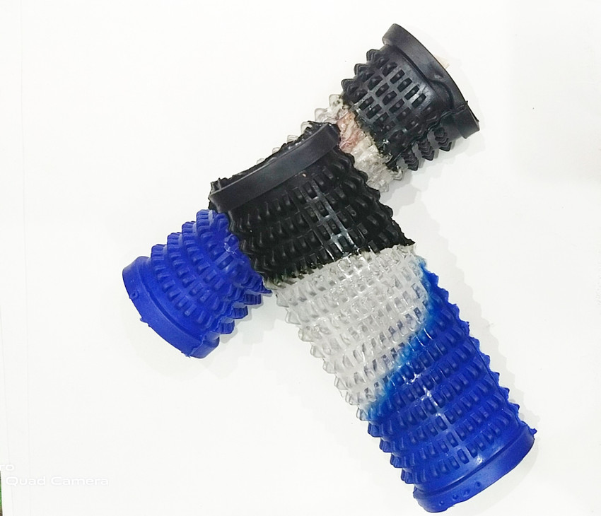 Deconds Bike accelerator cover with blue amd black colour suitable