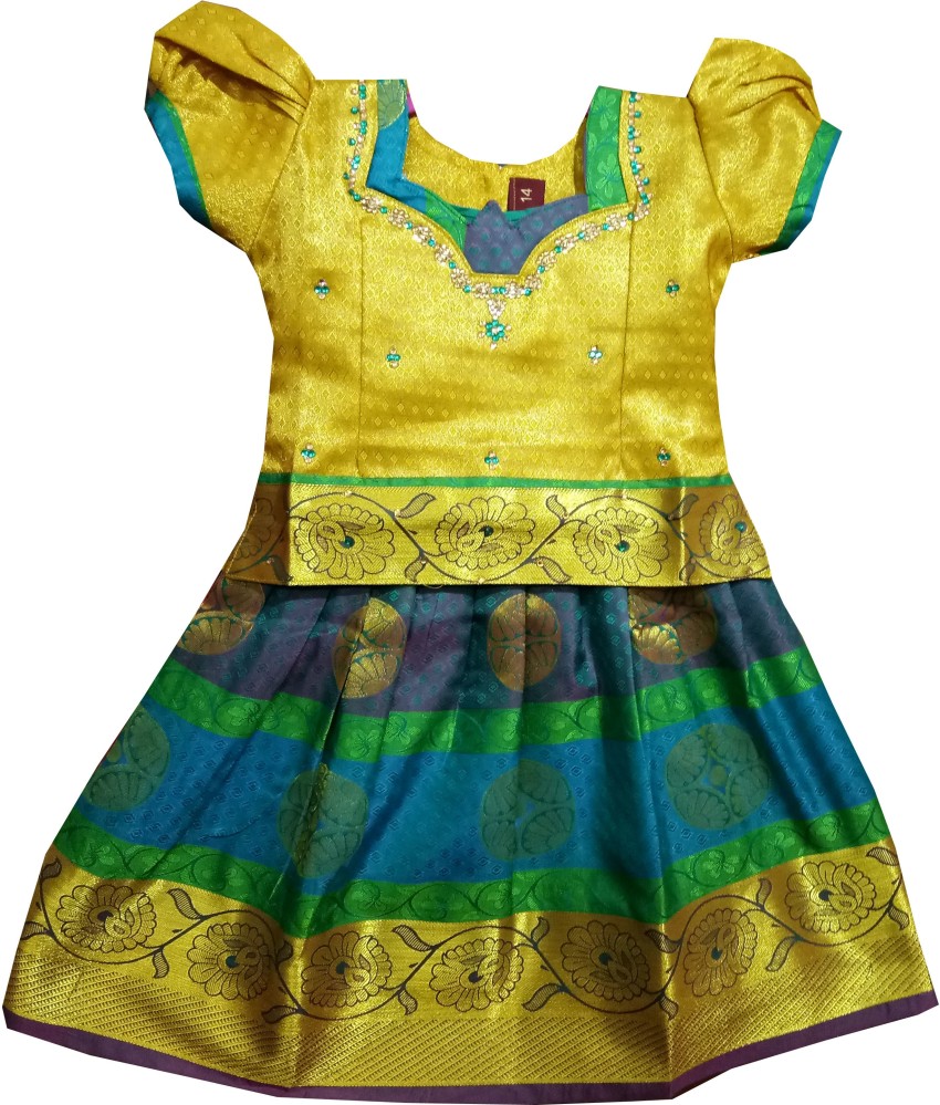 pattu langa blouse designs for kids Archives - Blouse Designs