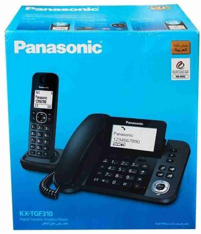 Panasonic KX-TGF310 Corded & Cordless Landline Phone Price in India - Buy Panasonic  KX-TGF310 Corded & Cordless Landline Phone online at Flipkart.com