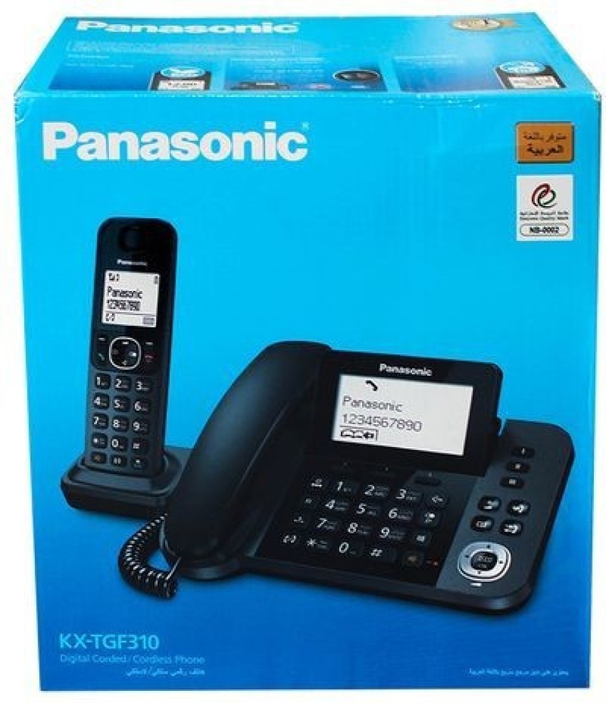 Panasonic KX-TGF310 Corded & Cordless Landline Phone Price in India - Buy Panasonic  KX-TGF310 Corded & Cordless Landline Phone online at Flipkart.com