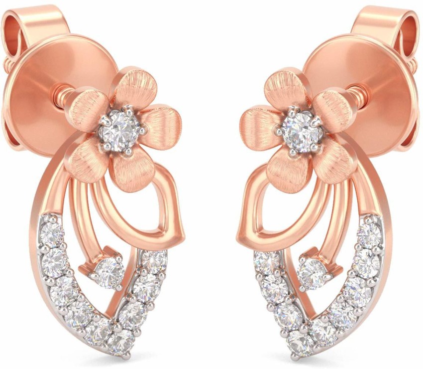 Buy Rose Gold Earrings for Men by Joyalukkas Online