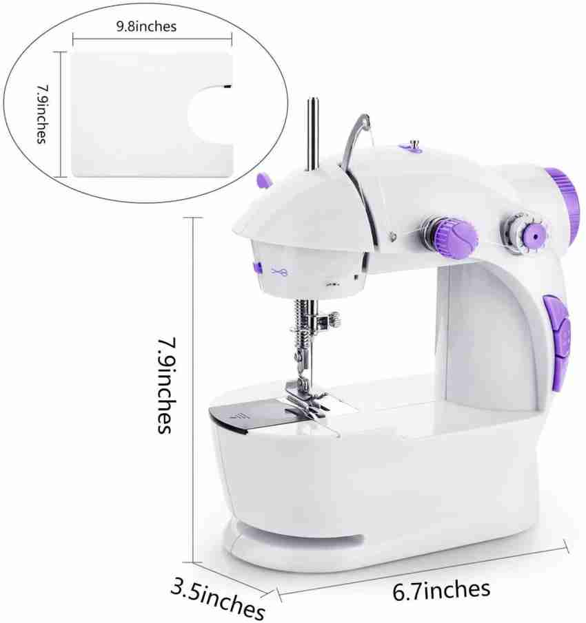 Portable Electric Mini Sewing Machine with Foot Pedal & Sewing Kit for  Beginners