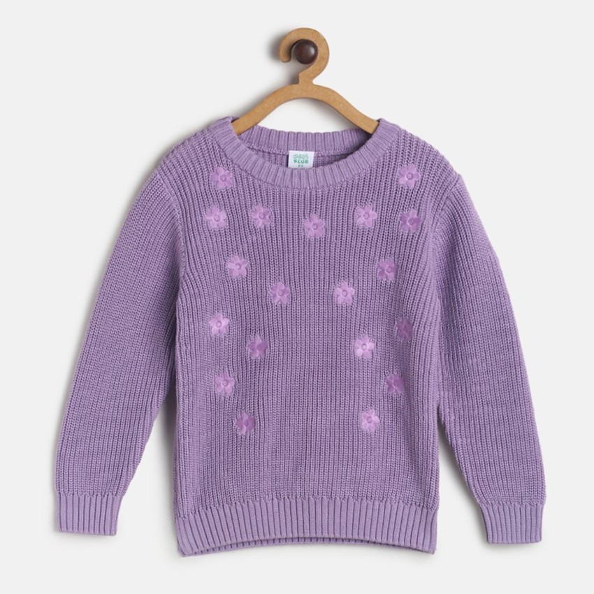 Girls 2024 purple sweater