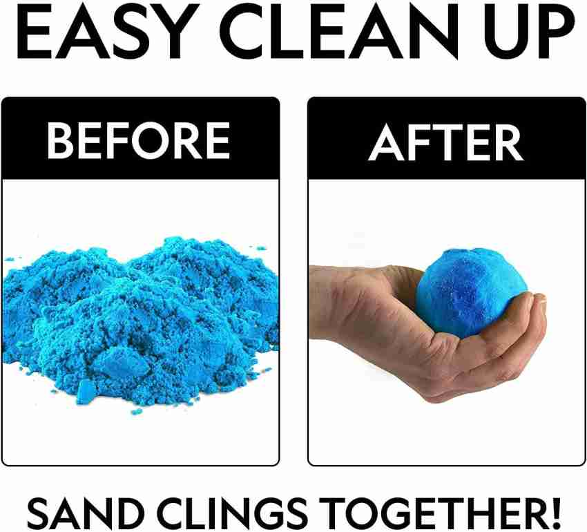 ZUVILIKA Reusable Kinetic Moving Sand Colorful Clay Sand (500 GM