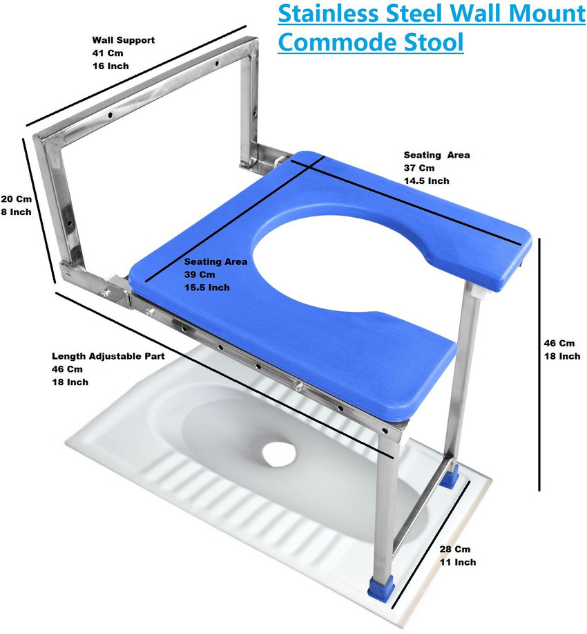 Wall mounted folding toilet chair new arrivals