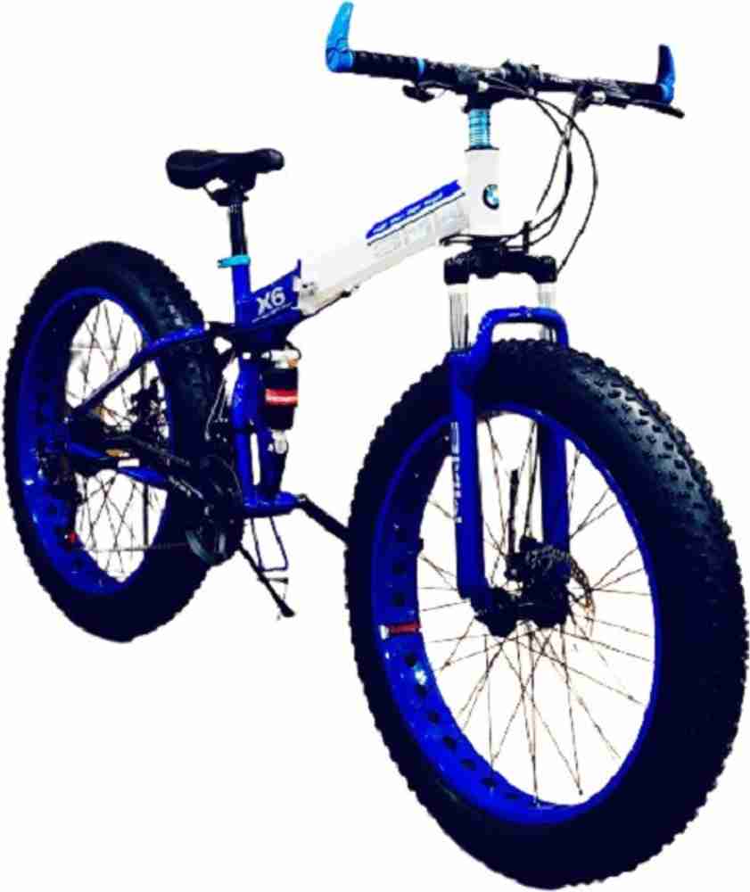 SAIMA Fat Foldable Sports MTB Cycle with 21 Derailleus 26 T