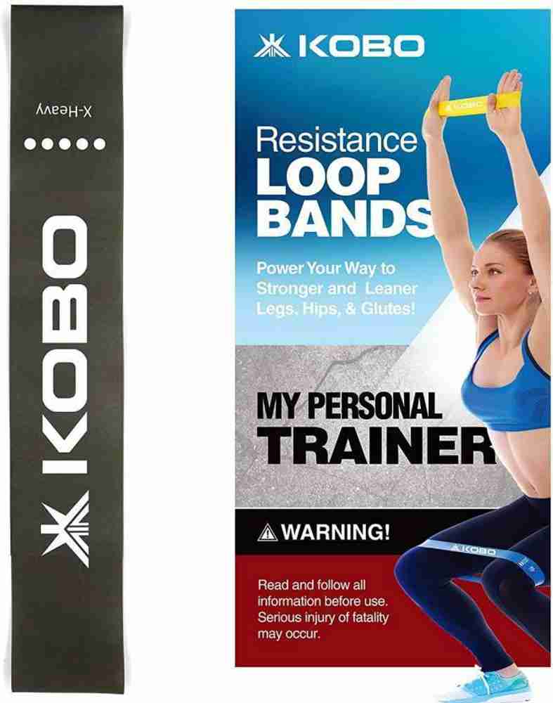 KOBO Resistance Loop Bands Level 5 with Workout Guide Booklet IMPORTED Resistance Band Buy KOBO Resistance Loop Bands Level 5 with Workout Guide Booklet IMPORTED Resistance Band Online at Best Prices