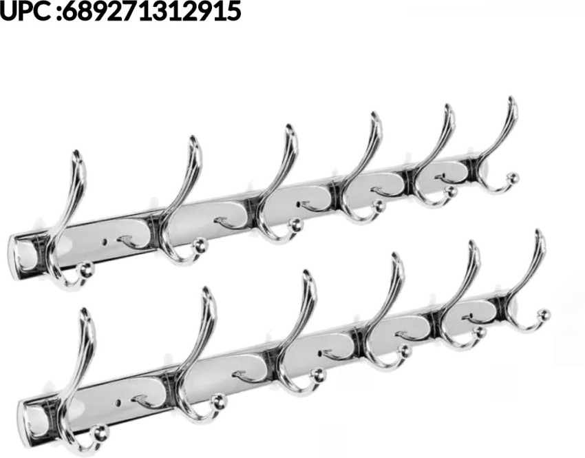 Stainless Steel Wall Mount Hook Hanger, Size: 6 & 8