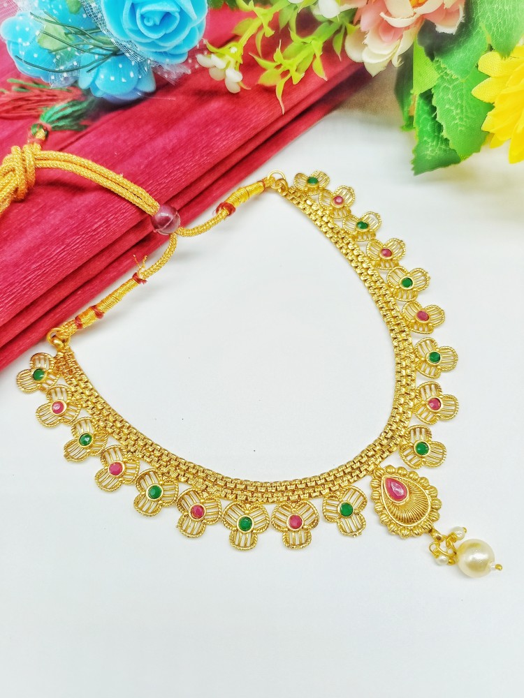 TONOLIKA JEWELLERY Copper Gold-plated Gold Jewellery Set Price in India -  Buy TONOLIKA JEWELLERY Copper Gold-plated Gold Jewellery Set Online at Best  Prices in India