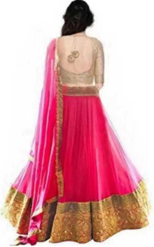 Designer Indo Western MOH5104 Party Wear Beige Silk Lycra Saree Gown
