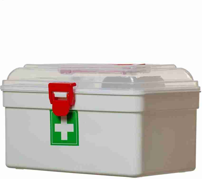 First Aid Kit Office7-grid Large First Aid Kit Organizer - Pp Plastic  Medicine Storage Box